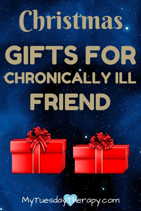 Thoughtful, fun practical gift ideas for your chronically ill loved one. Gift ideas for friend who has a chronic illness. Exhausted. Chronic Fatigue. Bring Christmas Cheer with these wonderful presents.