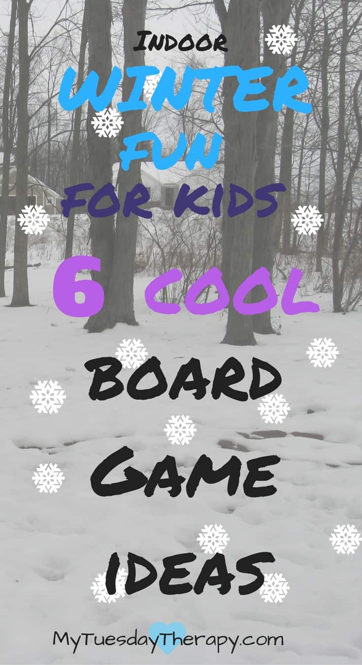 Playing in the snow is fun but so is playing these cool winter themed board games with your kids! | Snow Day | Indoor Activities for Kids | #rainyday #kidsactivities #boardgames