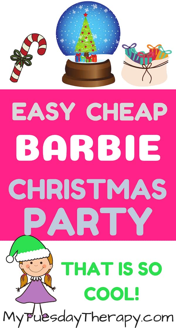 Christmas Movie Night. Host a fun-filled Barbie Christmas Party based on Barbie Christmas movies. Lots of fun Christmas party games, cheap, easy Christmas fun for kids.