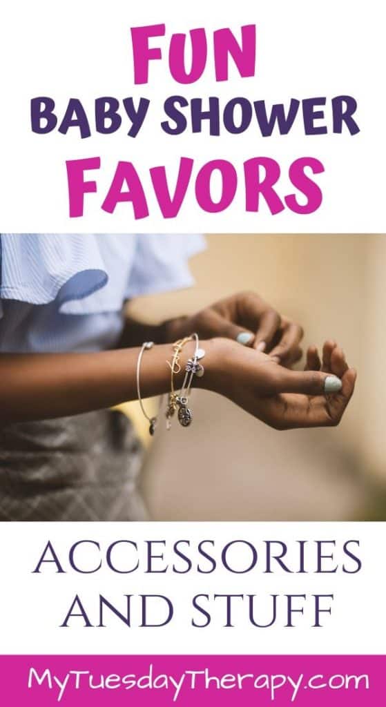 Fun Baby Shower Favor Ideas: accessories and stuff. Bracelet.