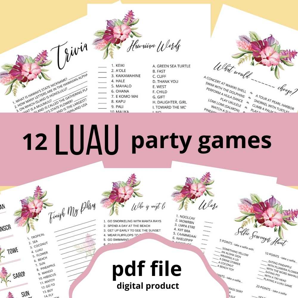 Aloha, It Is Time to Have a Luau Party!